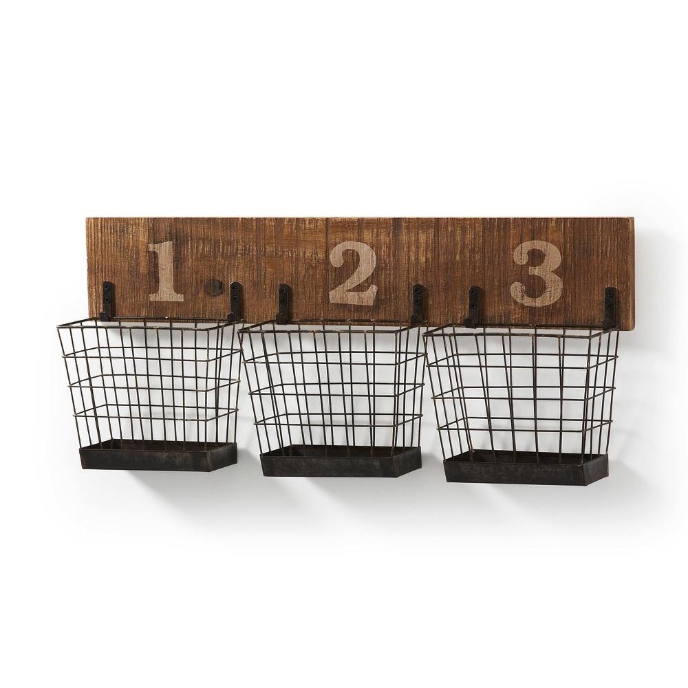 Accessoires et décoration - DONNA Organisateur Mural Bois Naturel