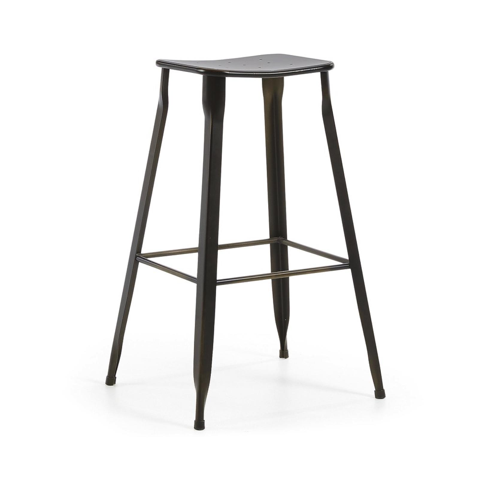 Accessoires et décoration - GLITZ Tabouret haut métal graphite