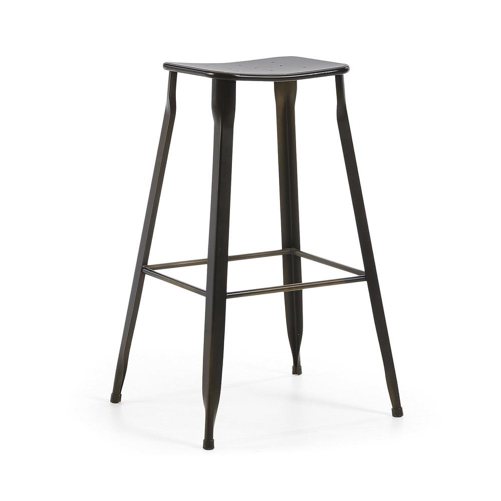Accessoires et décoration - GLITZ Tabouret haut métal graphite