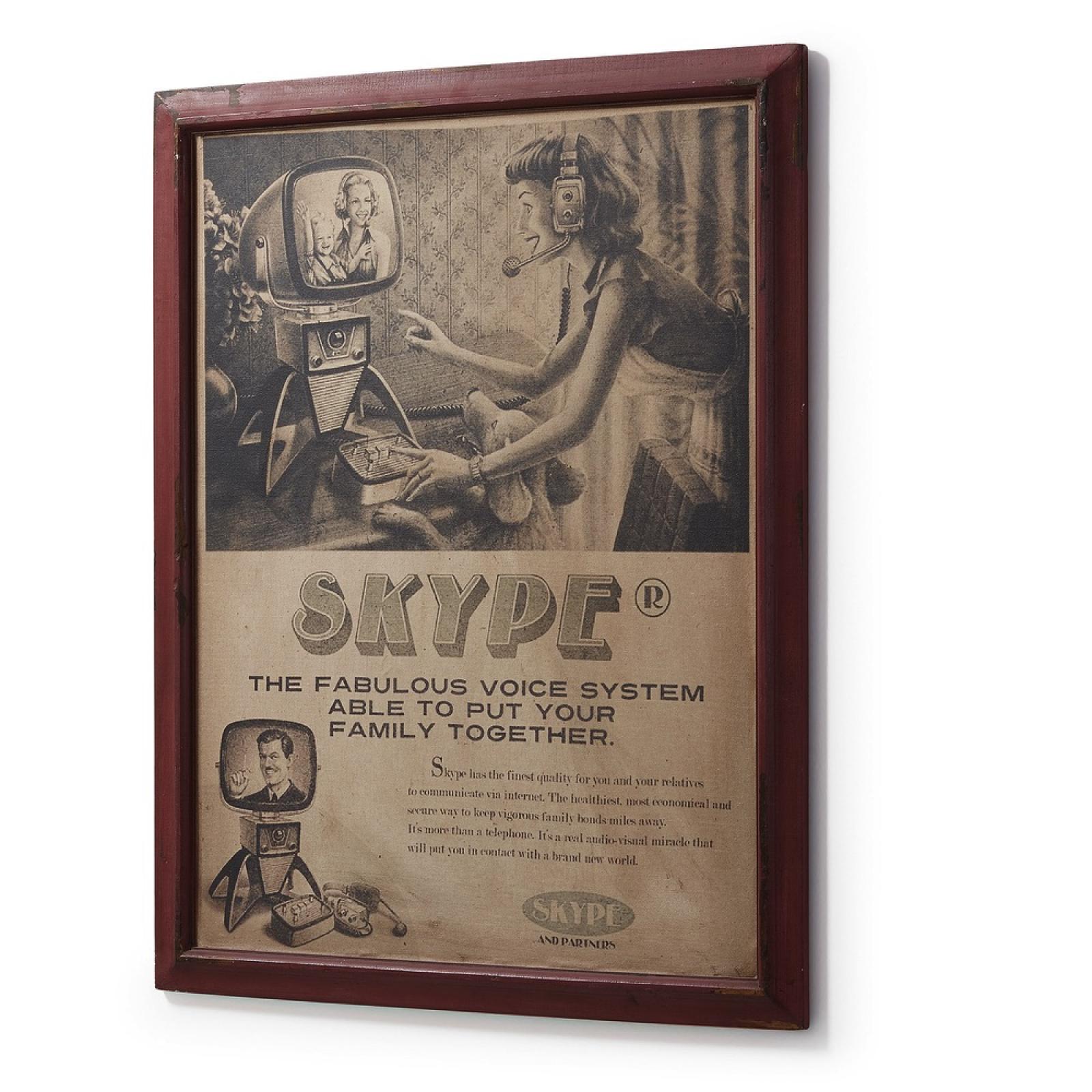 Accessoires et décoration - LILOU Tableau 76x100 bois rouge