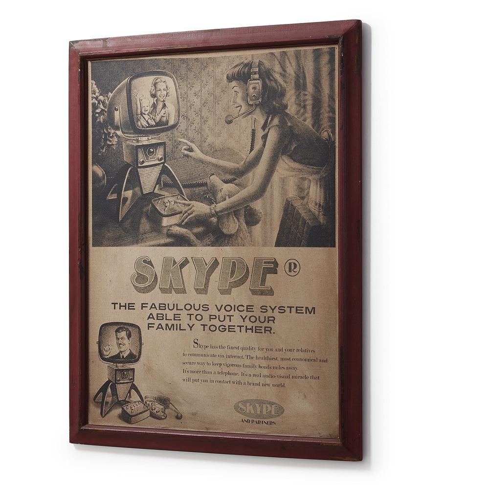 Accessoires et décoration - LILOU Tableau 76x100 bois rouge