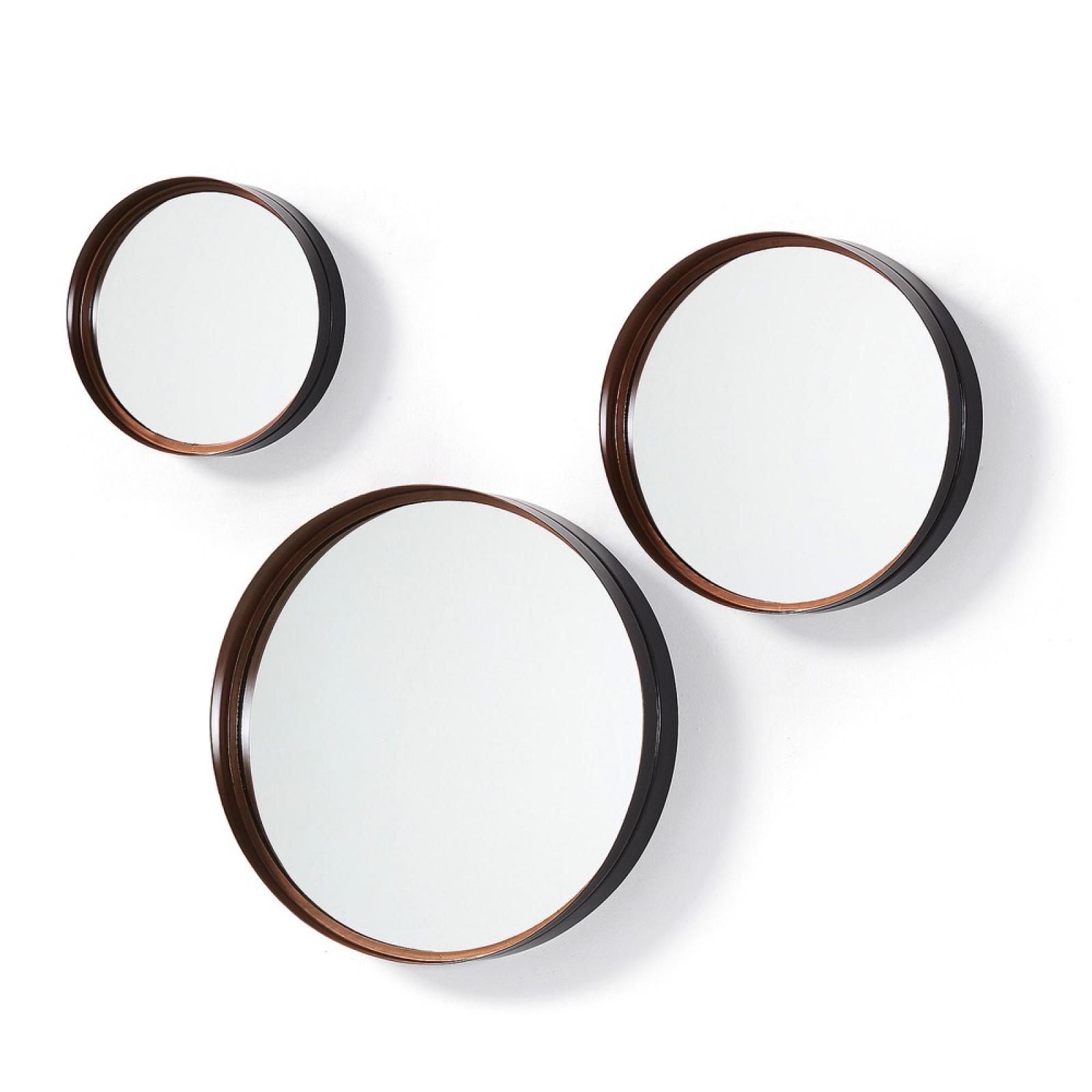 Accessoires et décoration - REM Set 3 miroir métal cuivre