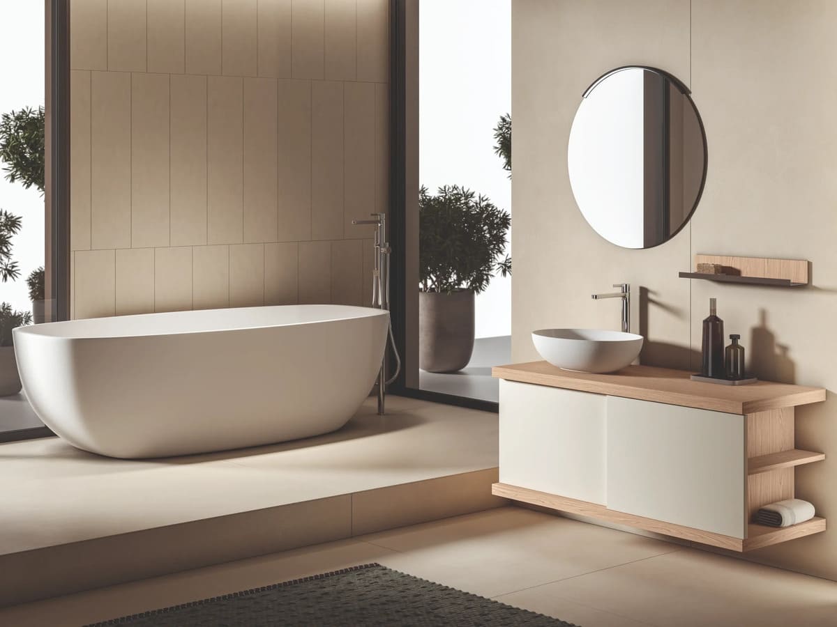 Salle de bain inspiration italienne Kreacuisine